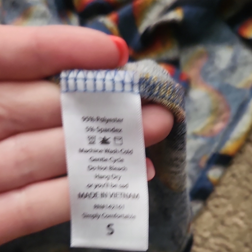 LuLaRoe Multicolor Patterned Cardigan - Picture 4 of 5